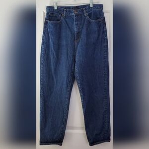 Uniqlo Mens Denim Tapered Relaxed Blue Jeans - Size 32 - EUC